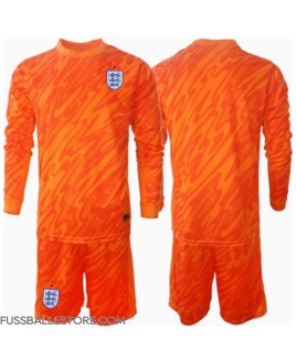Günstige England Torwart Heimtrikotsatz Kinder EM 2024 Langarm (+ Kurze Hosen)